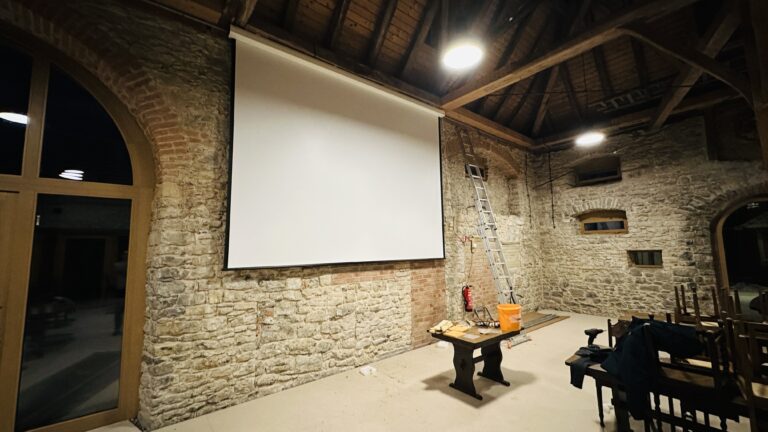 Foto von der Leinwand