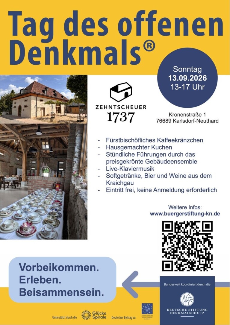 Tag des offenen Denkmals 2026 mit fürstbischöflichem Kaffeekränzchen